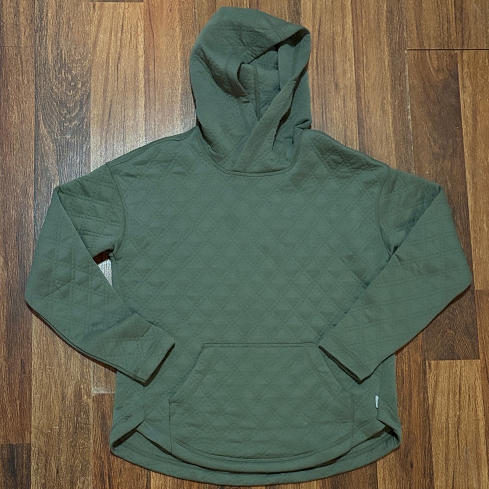 Eddie Bauer Green Quilted Hoodie